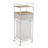 Bathroom Shelves Versa Metal Textile Bamboo (32,5 x 105,5 x 39 cm)