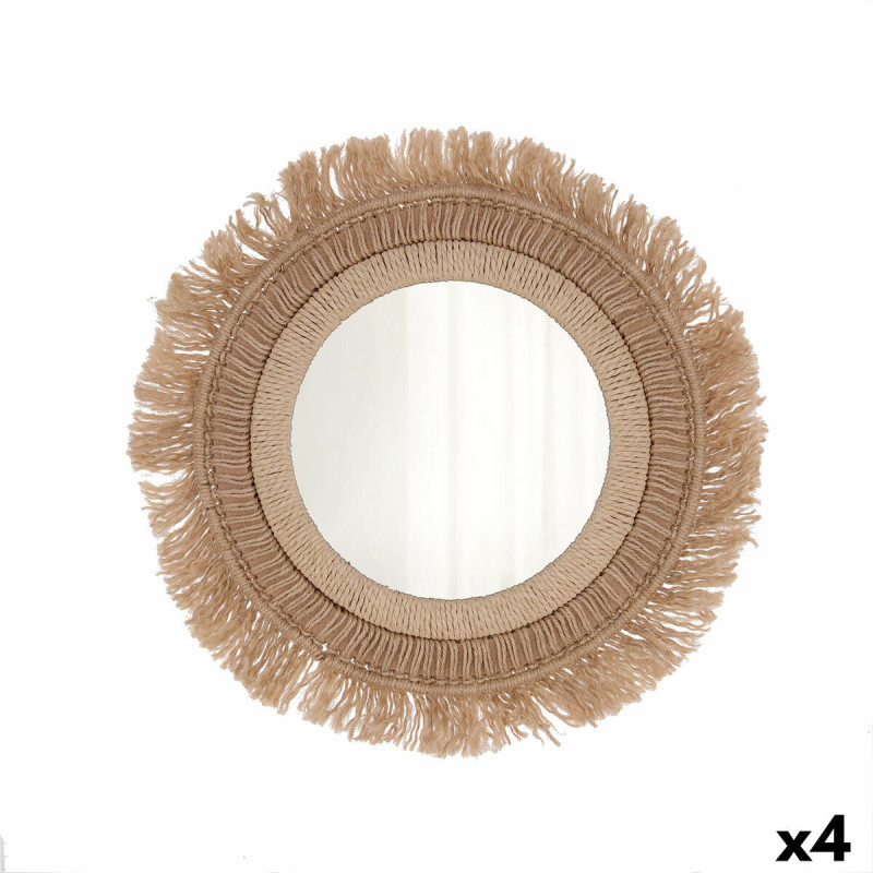 Wall mirror Vinthera Moa Jute Natural (4 Units)