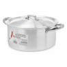 Casserole with lid Silver Aluminium 4 L 24 x 13 x 31 cm (10 Units)