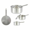 Saucepan with Lid Silver Aluminium 4 L 24,5 x 12 x 41 cm (10 Units)