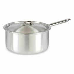 Saucepan with Lid Silver Aluminium 4 L 24,5 x 12 x 41 cm (10 Units)