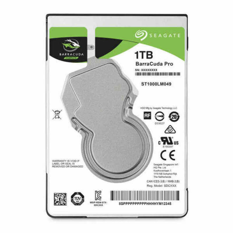 Hard Drive Seagate Barracuda Pro 3,5" 2,5" 1 TB HDD 1 TB SSD