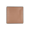 Flat plate Bidasoa Gio 21,5 x 21,5 cm Brown Plastic