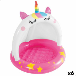 Inflatable Paddling Pool for Children Intex Cat Unicorn 45 L 101 x 102 x 102 cm (6 Units)