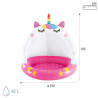 Inflatable Paddling Pool for Children Intex Cat Unicorn 45 L 101 x 102 x 102 cm (6 Units)