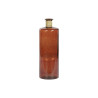 Vase DKD Home Decor Terracotta Rope Tempered Glass 25 x 25 x 75 cm