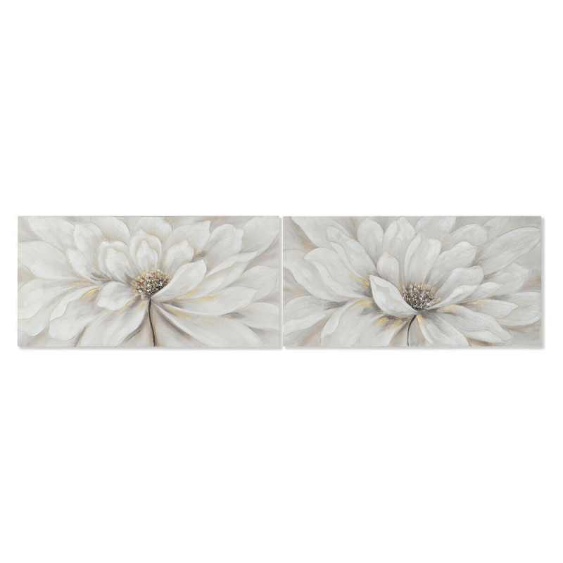 Painting Home ESPRIT Shabby Chic Poppy 120 x 3 x 60 cm (2 Units)