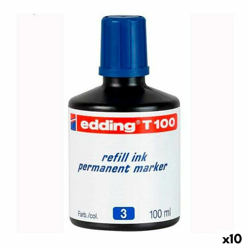 Refill ink Edding T100 Permanent 100 ml (10 Units)