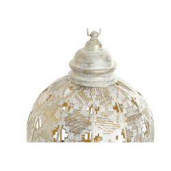 Cage DKD Home Decor 27,5 x 27,5 x 52 cm Aged finish Golden Metal White Garden