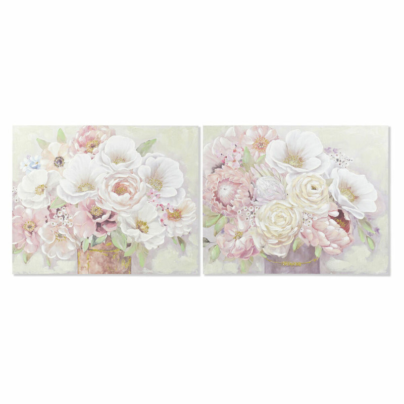 Painting DKD Home Decor Vase 100 x 3 x 80 cm Shabby Chic (2 Units)