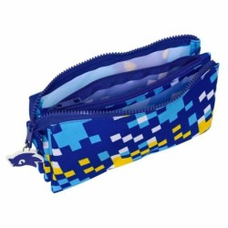 Triple Carry-all Sonic Speed 22 x 12 x 3 cm Blue