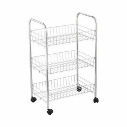 Vegetable trolley Confortime Silver Metal 40 x 26 x 62 cm (6 Units)