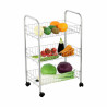 Vegetable trolley Confortime Silver Metal 40 x 26 x 62 cm (6 Units)