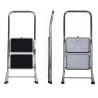 2-step folding ladder Krause 130860 Grey Silver Black/Blue Aluminium