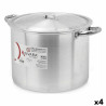 Casserole with Lid Ø 30 cm Silver Aluminium (4 Units)