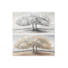 Painting DKD Home Decor Tree Traditional 120 x 3 x 60 cm (2 Units)