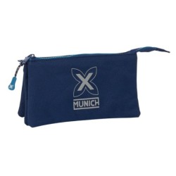 Triple Carry-all Munich Nautic Navy Blue 22 x 12 x 3 cm