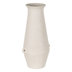 Vase White Ceramic 31 x 25 x 61 cm