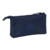 Triple Carry-all Kappa Blue night Navy Blue 22 x 12 x 3 cm