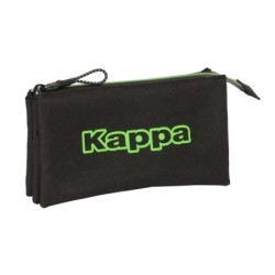 Triple Carry-all Kappa Black Black 22 x 12 x 3 cm