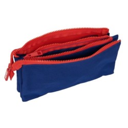 Triple Carry-all Atlético Madrid Blue Red 22 x 12 x 3 cm