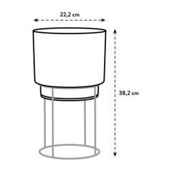 Plant pot Elho Grey Plastic With support Circular (Ø 22 x 38,2 cm)