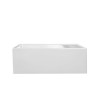 Washbasin Oceanic Lenã Ceramic Squared 38 x 38 x 12 cm