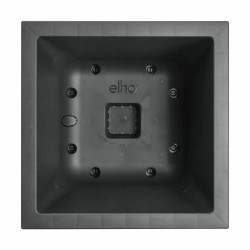 Plant pot Elho Black Ø 39 cm Plastic Squared Modern