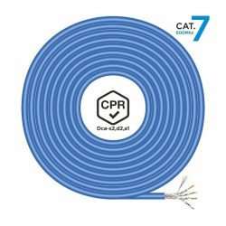 FTP Category 7 Rigid Network Cable Aisens AWG23 Blue 100 m