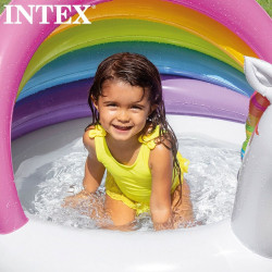 Inflatable Paddling Pool for Children Intex Unicorn Awning 45 L 102 x 69 x 127 cm (6 Units)