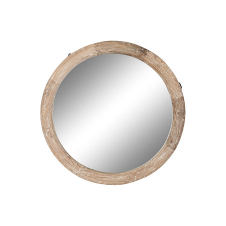 Wall mirror Home ESPRIT Natural Teak Recycled Wood Alpino 60 x 3 x 60 cm