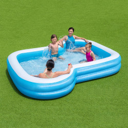 Inflatable Paddling Pool for Children Bestway 305 x 274 x 46 cm White