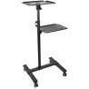 Desk Startech ADJPROJCART Black Steel