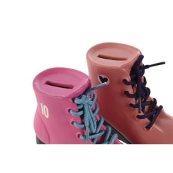 Money box Home ESPRIT Resin Skates 14 x 7,5 x 14 cm (2 Units)