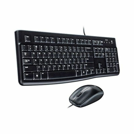 Keyboard and Optical Mouse Logitech Desktop MK120 1000 dpi USB