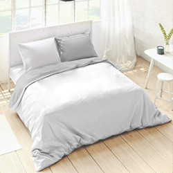 Nordic cover Naturals FUNDA NORDICA BICOLOR REVERSIBLE Grey White White/Grey Single (150 x 270 cm)