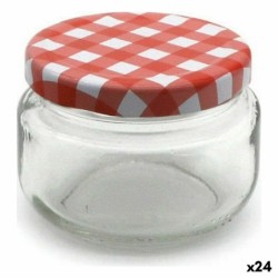 Jar Mediterraneo Glass 7 x 7 x 5,5 cm (24 Units)