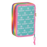 Triple Pencil Case Rainbow High Paradise Turquoise 12.5 x 19.5 x 5.5 cm (36 Pieces)