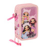 Triple Pencil Case Na!Na!Na! Surprise Fabulous Pink 12.5 x 19.5 x 5.5 cm (36 Pieces)