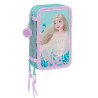 Triple Pencil Case Frozen Hello spring Light Blue 12.5 x 19.5 x 5.5 cm (36 Pieces)