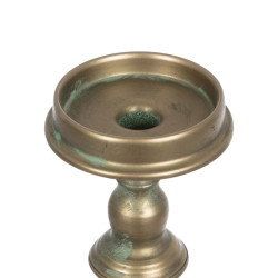 Candleholder Golden Iron 14 x 14 x 45,5 cm