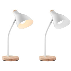 Desk lamp Tracer Scandi White Steel 40 W 15 X 40 X 17 CM