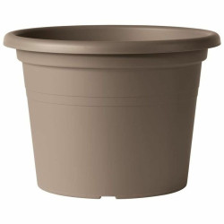 Plant pot Deroma Cylinder Taupe Injected Circular Ø 40 cm 40 x 27,2 cm