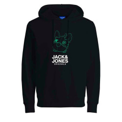 Men’s Hoodie  JORPAL SWEAT HOOD FST  Jack & Jones 2310015  Black