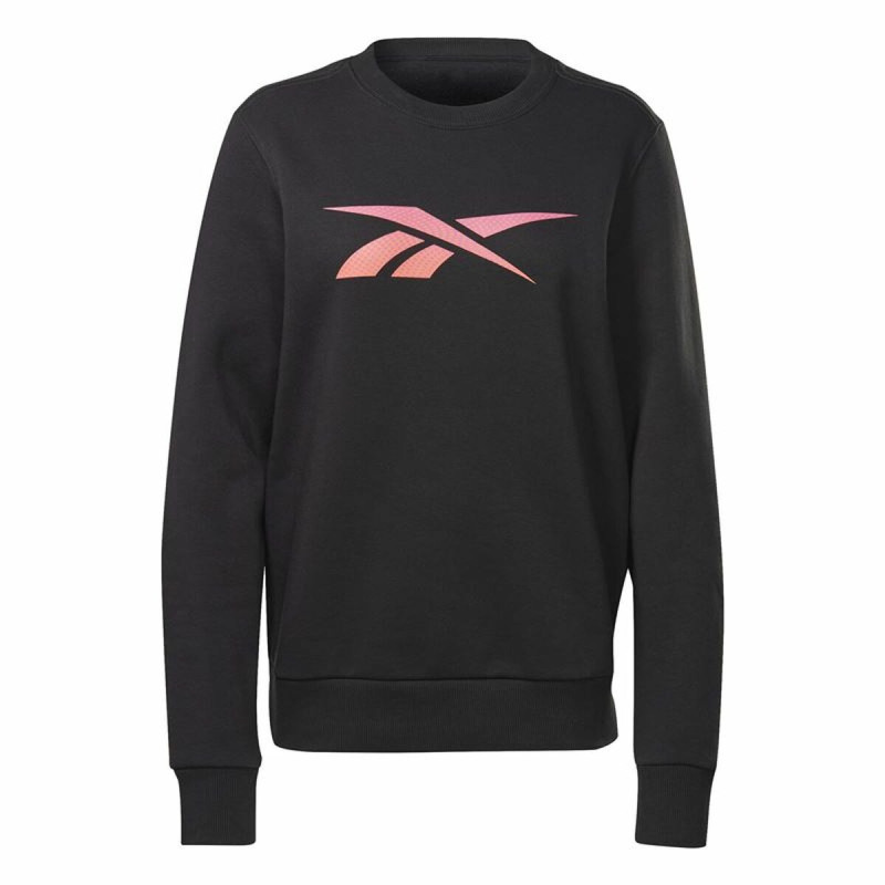 Women’s Sweatshirt without Hood Reebok Vector Graphic Crew Black