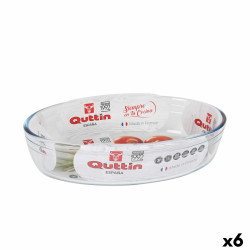 Oven Dish Quttin   Glass Oval 1,8 L 26,2 x 17,8 x 6,1 cm (6 Units)