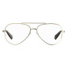 Unisex' Spectacle frame Polaroid PLD-D358-G-J5G Gold ø 58 mm