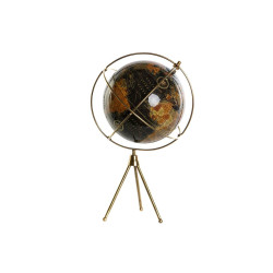 Globe Home ESPRIT Yellow Brown Black PVC Aluminium 25 x 25 x 42 cm