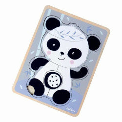 Child's Wooden Puzzle Eichhorn Panda 6 Pieces