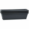 Plant pot EDA Grey Anthracite Plastic